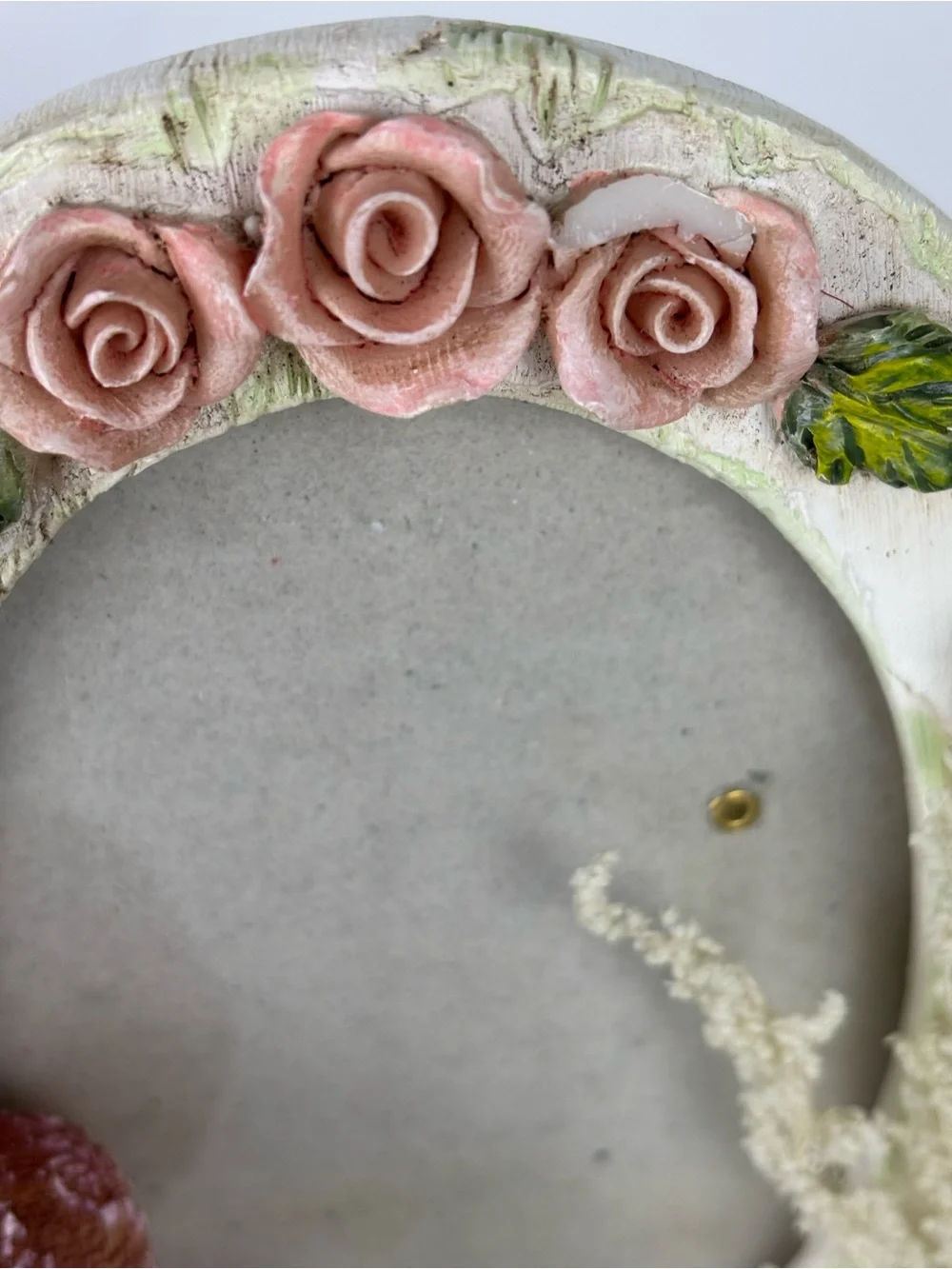 Vintage Shabby Chic Photo Frame Vanity with Light-up Lamp